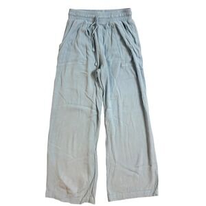 Salty Weekend Santorini Blue Wide Leg Pants Women's XS Luxurious Viscose